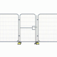 Portail grillagé piéton 1m*2m - accès piétons pour chantiers et manifestations