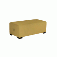 Pouf 2 places jaune safran Pouf 2 places jaune safran