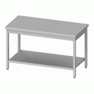 Table centrale avec étagère basse 1600x600x850 mm à monter - P950106160
