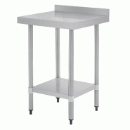 Table de préparation avec rebord en acier inoxydable 600 x 600mm - PT379