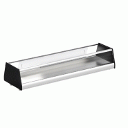 Vitrines d'exposition neutres pour tapas, avec vitre plane 7*GN Fagor Professional
