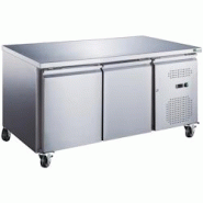 A.C.L - Table réfrigérée 2 portes - 228 L - sans dosseret évaporateur traité - inox 3701647305462 A.C.L - Table réfrigérée 2 portes - 228 L - sans dosseret évaporateur traité - inox 3701647305462