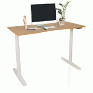 Bureau STAND PRO R 140 x 70 électrique réglable en hauteur chêne hjh OFFICE - marron multi-matériau 738140