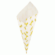 Cornet en papier ingraissable blanc imprimé 400g 34x24cm - par 1000