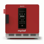 Four à cuisson électrique avec filtre catalytique + commandes digitale compact rouge monophasé QE11FR1D Mychef
