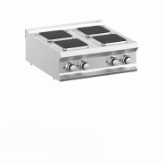 Fourneau professionnel a gaz 4 plaques carré 2,6 kw a poser domina ... - PPQ77T
