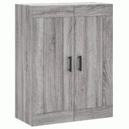 Helloshop26 - Armoire murale design élégant rangement 69,5 x 34 x 90 cm en bois d'ingénierie sonoma gris 02_0048922 - gris Bois massif 3000235556522