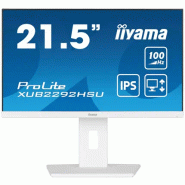 Iiyama ProLite XUB2292HSU-W6 écran plat de PC 54,6 cm (21.5") 1920 x 1080 pixels Full HD LED Blanc