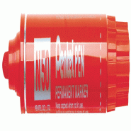 Pentel Marqueur permanent Pen N50, pointe conique 4,3 mm, encre rouge - rouge aluminium 4902506077998