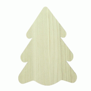 Plateau bois "Bosco" forme sapin 30x20x0,9cm - par 60