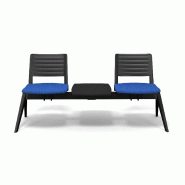 Poutre d'accueil mixte Smash - Sokoa - Gris foncé, 2 places + 1 tablette_0