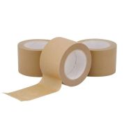 Ruban adhésif papier kraft écologique - marron ou blanc - 50 et 75 mm - recyclable avec le carton