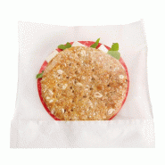 Sachet à large fenêtre en papier kraft blanc 21x16/12x3cm - par 100