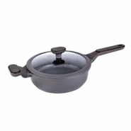 Sauteuse 24 Cm En Fonte D'aluminium Avec Couvercle En Silicone Sycamore St24tfi De Kitchencook - 3662738027802 Sauteuse 24 Cm En Fonte D'aluminium Avec Couvercle En Silicone Sycamore St24tfi De Kitchencook - 3662738027802