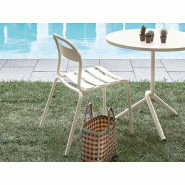 Lot de 4 chaises Outdoor Kanpoa en aluminium pour usage exterieur Lot de 4 chaises Outdoor Kanpoa en aluminium pour usage exterieur