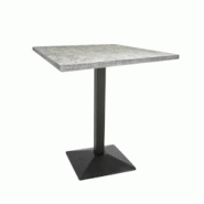 Table intérieur TOURMALINE 60x60 cm avec le pied IRON black relief - TIGAONE - 3701680322952 Table intérieur TOURMALINE 60x60 cm avec le pied IRON black relief - TIGAONE - 3701680322952