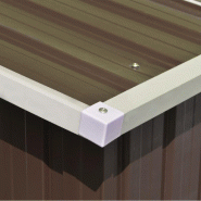 VidaXL Abri de jardin 257x298x178 cm Métal Marron Modèle Vega Élite - 143343