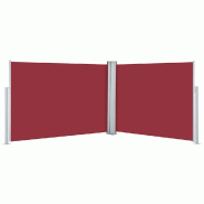 VidaXL Auvent latéral rétractable Rouge 120 x 1000 cm Modèle Boréal Classique - rouge 48483