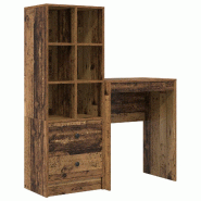 VidaXL Bureau avec tiroir 2 pcs Bois ancien Modèle Titan Stella Plus - 3337303