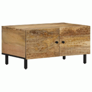 VidaXL Table basse 80x50x40 cm bois de manguier massif Modèle Prestige - 356896
