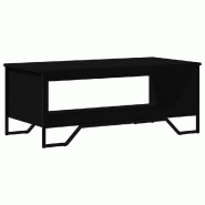 VidaXL Table basse noir 100x51x40 cm bois d'ingénierie Modèle Jardin Plus - 848479