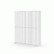 AQA Design Buffet haut BUDAPEST blanc L.115 P.38 H.150 en mélamine et MDF MP03175 - blanc Bois manufacturé MP03175