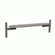 Banquette publique Estoril - acier peint - 1800 mm - pommeaux au choix - fabrication française Banquette publique Estoril - acier peint - 1800 mm - pommeaux au choix - fabrication française