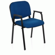 Chaise visiteur / Chaise XT 650 noir/bleu hjh OFFICE - bleu polyester 704341