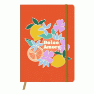 Clairefontaine Lot de 4 Carnet Dolce Amore A5, 128p./64 feuilles 90 g/m² brochées, couv. Pelliculée, visuels assortis (2), ligné - 3329681162676