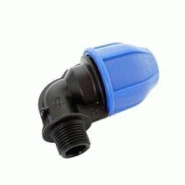 Coude 90° à compression en PP à serrage rapide mâle fileté - Référence 02ZGMP020C - Diamètre 20x1/2"