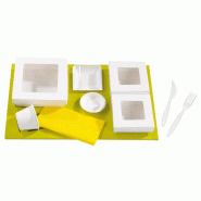 ECOLOMIQUE - 25 Pcs - Insert carton pour boîtes "Kray" 410 x 270 x 25 mm - blanc en carton 210TRAKRAY41