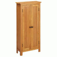 Helloshop26 - Armoire de rangement élégante 50 x 22 x 110 cm avec 5 étagères robustes style moderne en bois de chêne massif 02_0046790 - Bois man