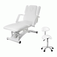 Helloshop26 - Table de massage électrique avec siège d'appui - 3 moteurs - Télécommande - Blanc 14_0003622 - 3000233938986 Helloshop26 - Table de massage électrique avec siège d'appui - 3 moteurs - Télécommande - Blanc 14_0003622 - 3000233938986