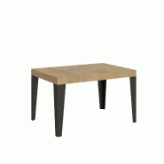 Itamoby Table Extensible 90X130/390 Cm ChĂȘne FlammĂ© Nature Structure Anthracite - marron 8050598016022 Itamoby Table Extensible 90X130/390 Cm ChĂȘne FlammĂ© Nature Structure Anthracite - marron 8050598016022