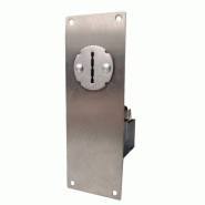 Monnayeur mécanique pour jeton à clé - détrompeur inox pour façade 120mm (150mm en option)