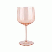 Novastyl - Lot De 4 Verres A Pied Riviera 49cl En Verre Orange - 3256391043516