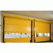 Porte rapide maviroll / souple / à enroulement / en plastique / utilisation intérieure et extérieure / 4000 x 4000 mm