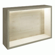 Présentoir Cage érable avec LED 56x14,5x38,4cm