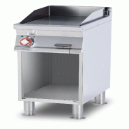 Redcook Friteuse électrique chromée à compartiment ouvert, approuvée par MOCA. Structure en acier inoxydable. Dimensions 40x70,5 h 90 cm. Modèle