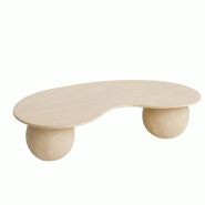 STELLAMEUBLES Table basse PICTURA en Travertin - 3667335114214