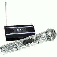 Système de microphone radio VHF Jersey Sound NJS204 Corp à main effet Cristal Argenté 174,1 MHz - 3666638036223