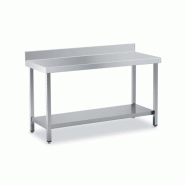 Tables Inox de Travail DISTFORM Premium avec Dosseret et Etagère - Profondeur 900 mm longueur 1200 mm - QM190120 Tables Inox de Travail DISTFORM Premium avec Dosseret et Etagère - Profondeur 900 mm longueur 1200 mm - QM190120