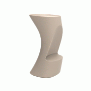 Tabouret haut design in & out NOMA - écru