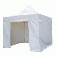 Tente pliante 3x3m 200 g/m² - structure acier + sac de transport à roulettes_0