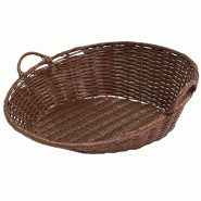 Van polypro "Turbo Ø60cm" chocolat avec anses 66x51x20cm - par 10