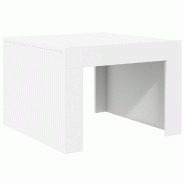 VidaXL Table basse blanc 50x50x35 cm bois d'ingénierie Modèle Apex Panorama Élite - 808549