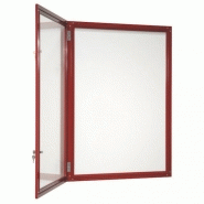 Vitrine fine d'extérieur rouge - vitre plexi 1 x A4