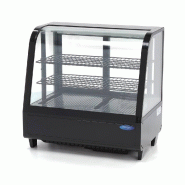 Vitrine réfrigérée à gâteaux incurvée - 100 L - Noire | Maxima