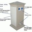 Borne de distribution automatisée en ciment composite verre (ccv)