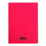 Calligraphe Lot de 4 Cahier Ligne 8000 A4, 192p./96 feuilles 90 g/m² piquées, couv. PP rouge, Séyès - 3210330183633